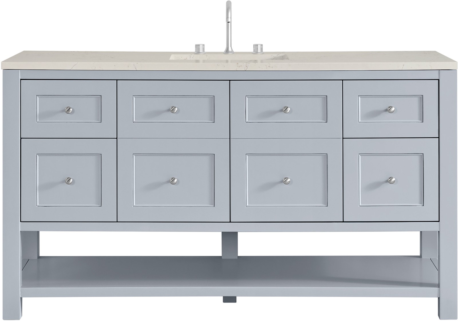 James Martin Vanities 330-V60S-FSFR Breckenridge 60″ – Serenity Blue