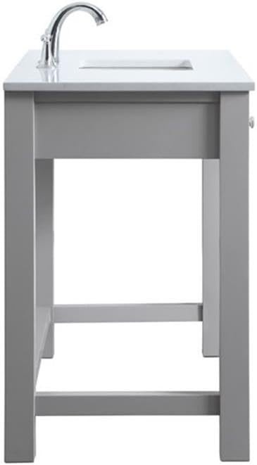 Elegant Kitchen and Bath – VF14848GR – 48 Inch ADA Compliant Bath Vanity In Grey