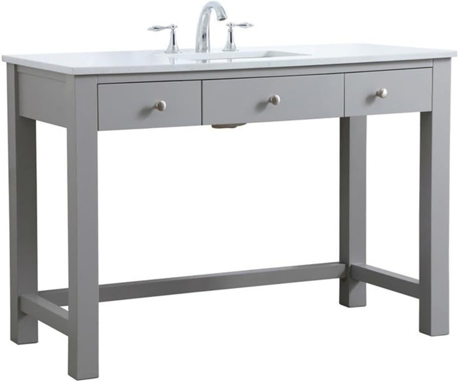 Elegant Kitchen and Bath – VF14848GR – 48 Inch ADA Compliant Bath Vanity In Grey