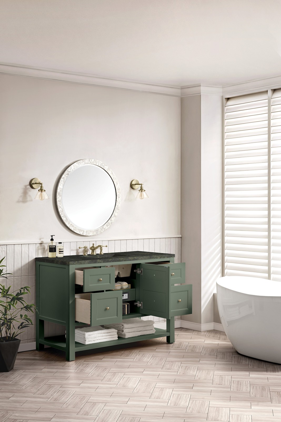 James Martin Vanities 330-V48-3PHT Breckenridge 48″ – White