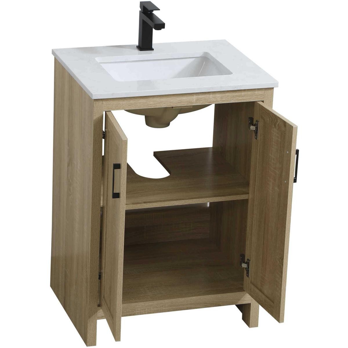 Elegant Lighting VF25124MW Finnley Vanity Mango Wood