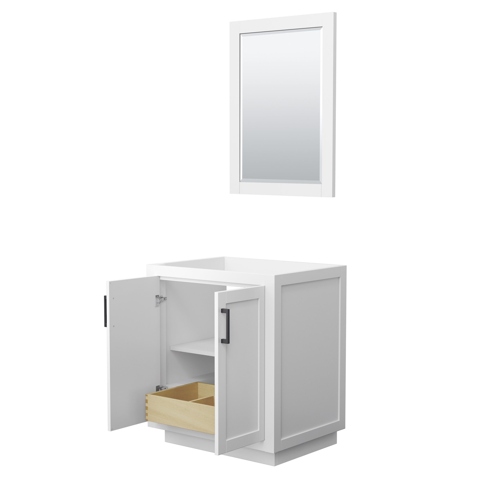 Wyndham Collection WCF2929-30S-CX-M24 Miranda 30″ Single – White / Brushed Gold