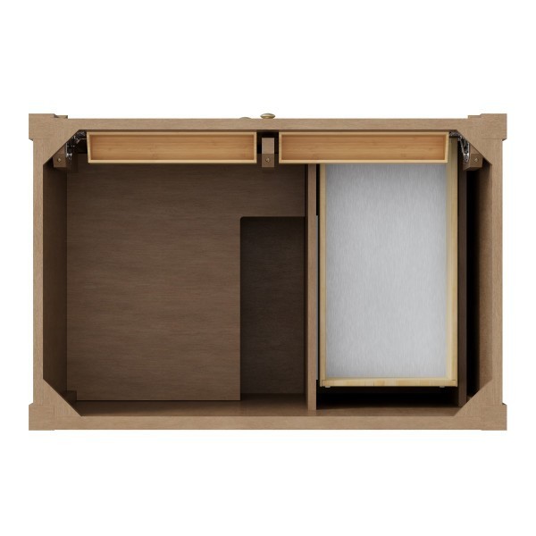 36″James Martin Brittany 655-V36-PCN-1WZ Vanity Cabinet White Zeus Silestone Top