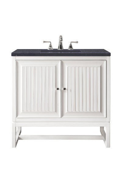 30″ James Martin Athens E645-V30-GW-3CSP Vanity Cabinet Charcoal Soapstone Top