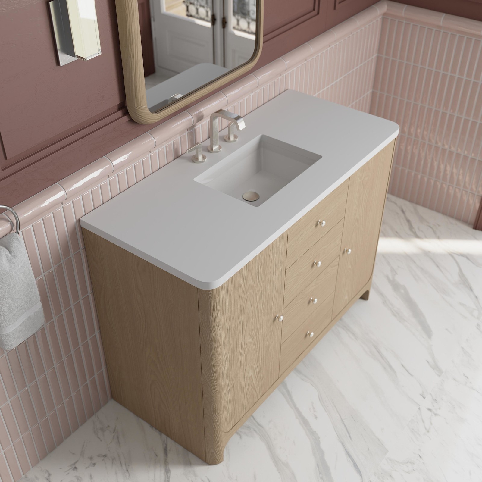 James Martin Vanities D125-V48-WWZ Gracyn 48″ – Coastal DriftWood