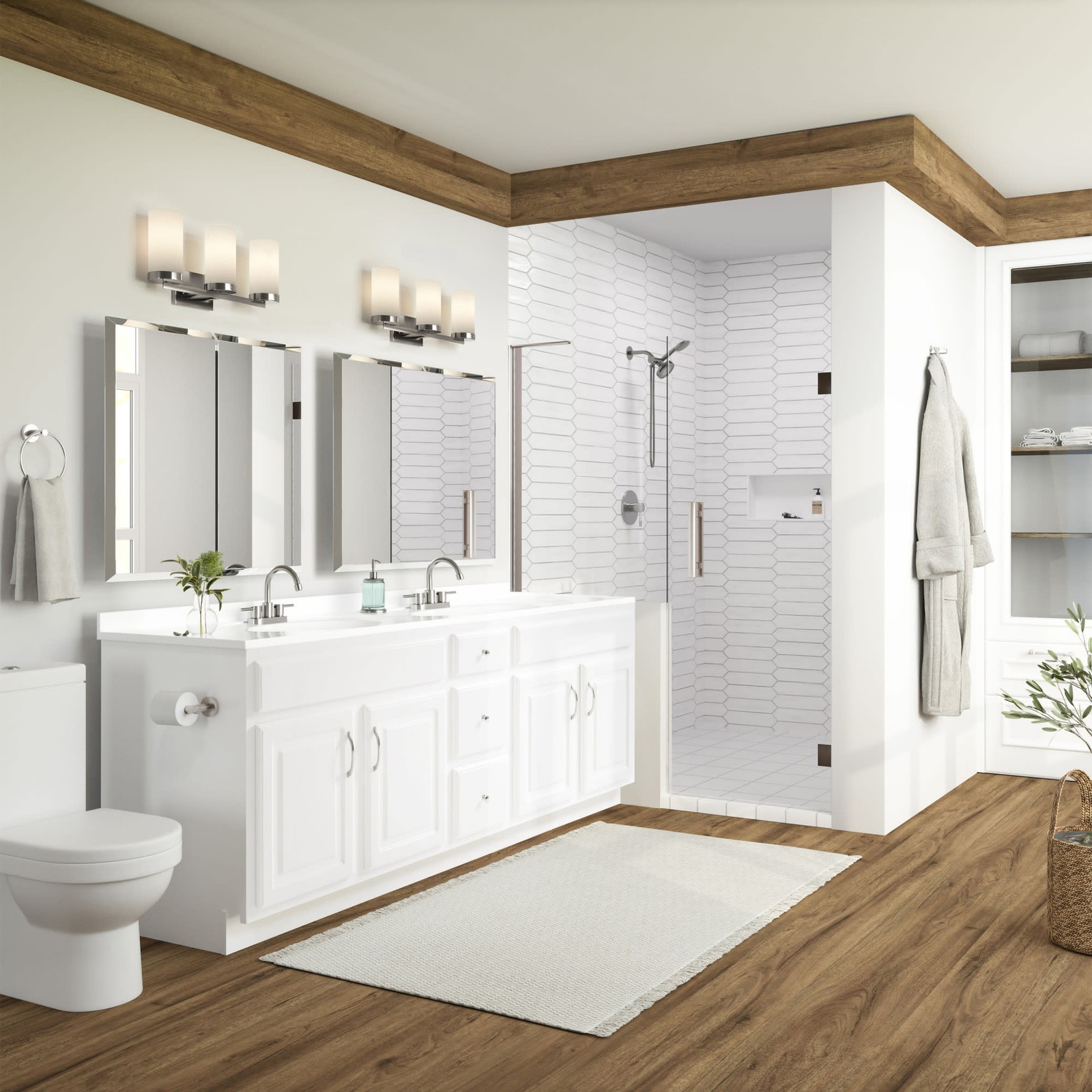 Design House 215814 Concord 72″ Double – White
