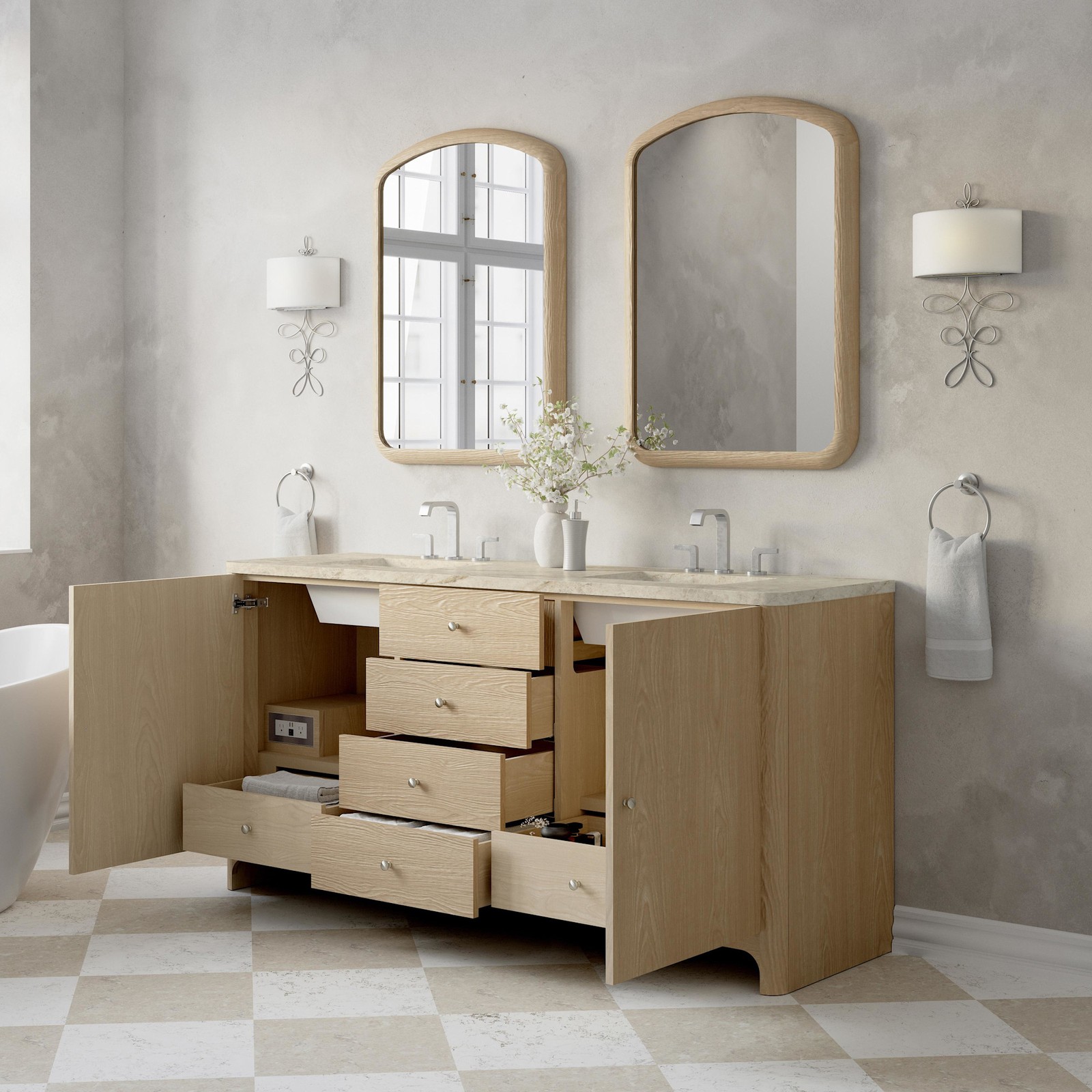 James Martin Vanities D125-V72-FTJR Gracyn 72″ – Sable