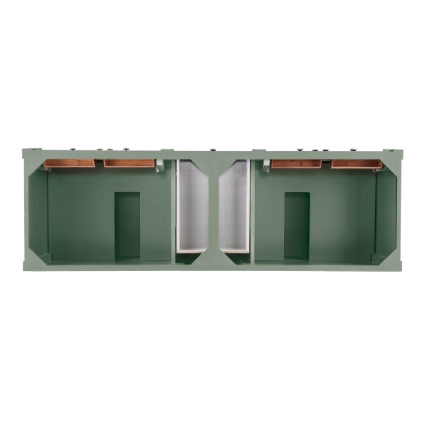 72″ James Martin Brittany 650-V72-SC Double Vanity Cabinet Smokey Celadon