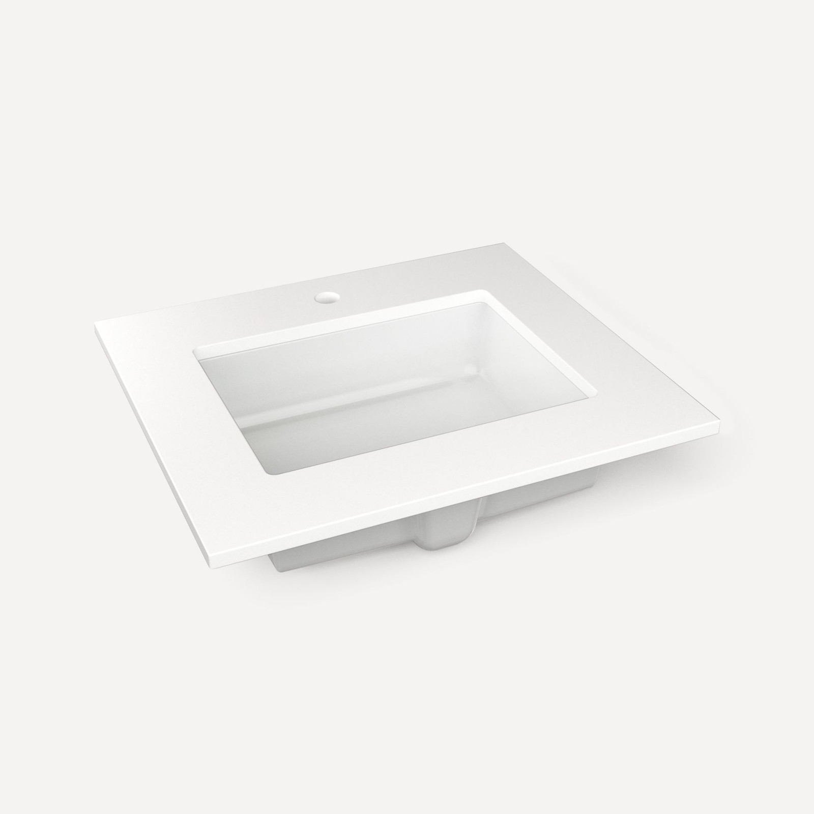 Robern TB25UCO-1 25″ Quartz Vanity Top for 1 Hole Faucet – White Zeus Extreme