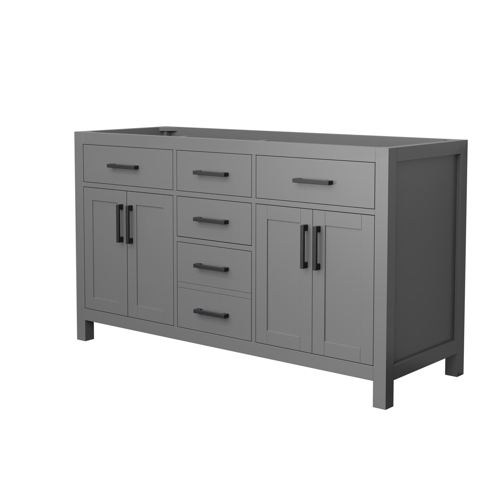 Wyndham Collection WCG242460D-CX-MXX Beckett 59″ Double – Dark Gray / Matte