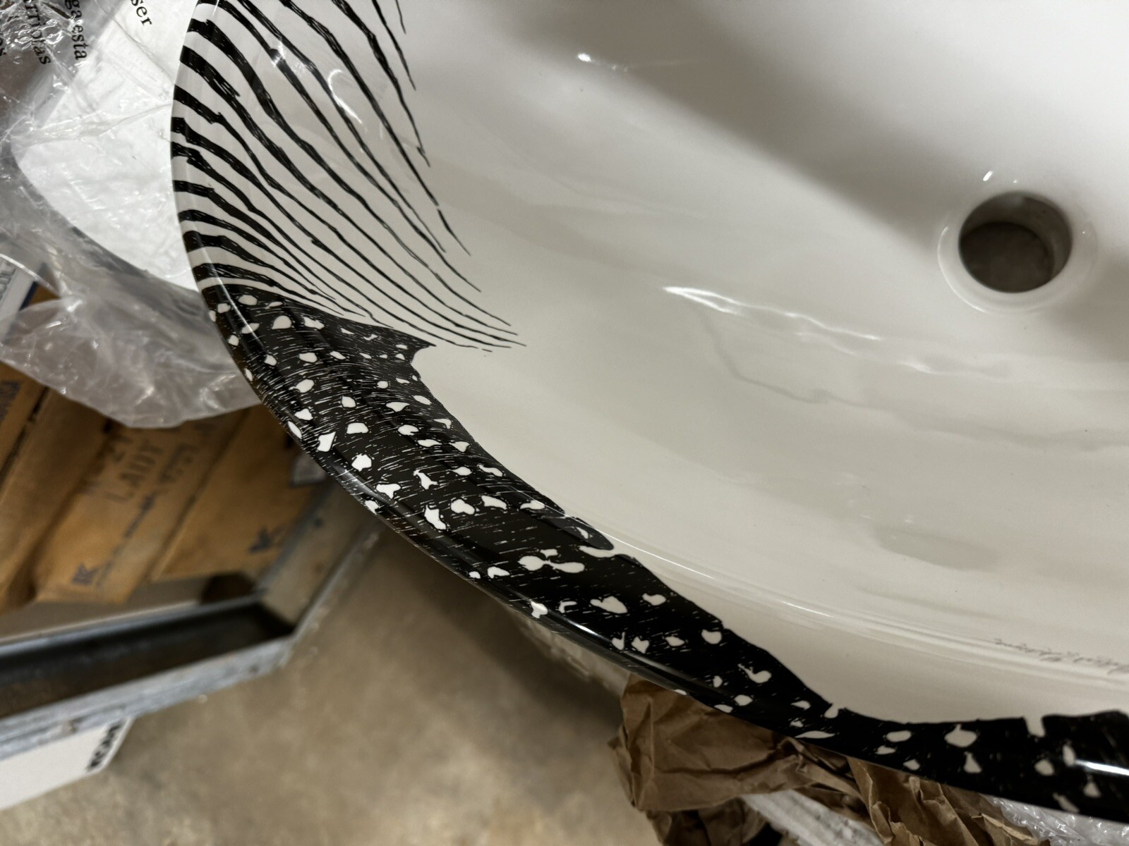 KOHLER Loon design on Vintage Self-rimming lavatory K-14157-NA