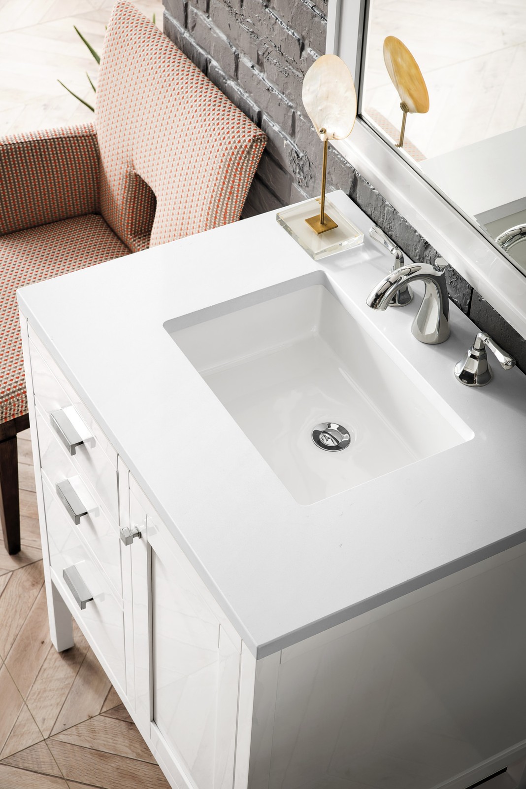 James Martin Vanities E444-V30-3WZ Addison 30″ – White