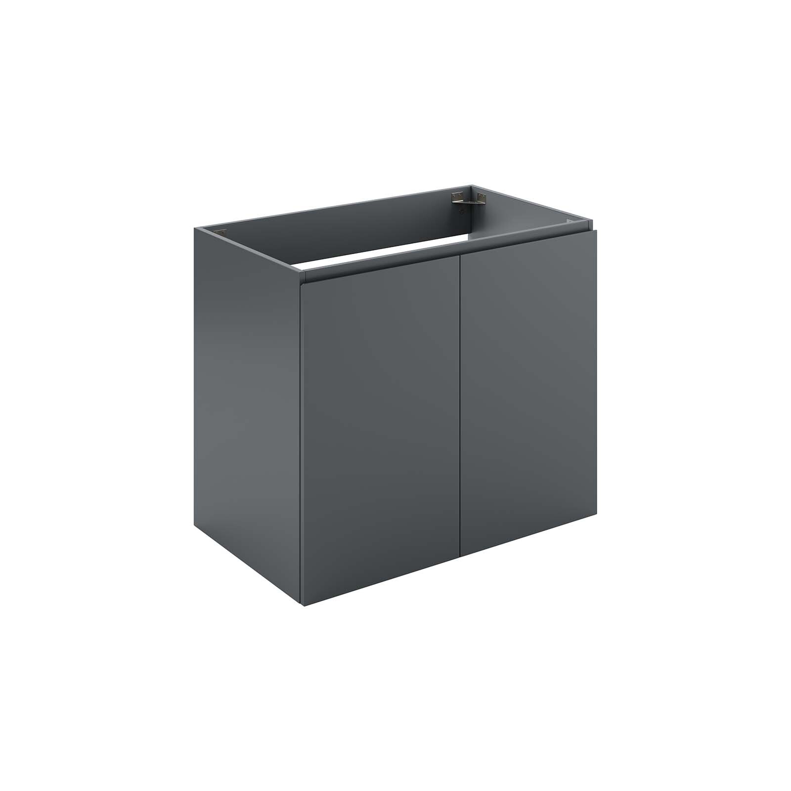 Modway Vitality 30″ Wall-Mount Bathroom Vanity in Gray