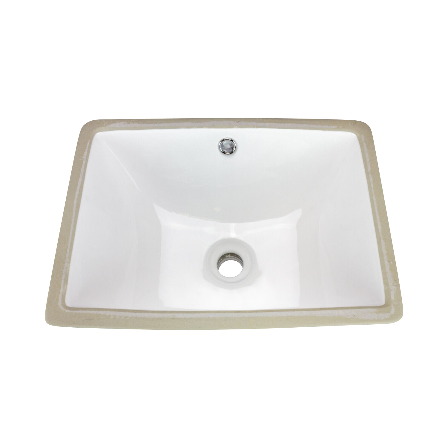 Pool Rectangular Undermount Bathroom Vanity Sink 18″ X 13″ X 7″ White Porcelain