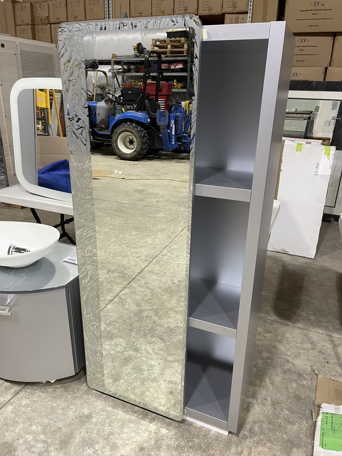 Ardeco Artesi Ultra Modern Bathroom Vanity Cabinet Mirror Set Italy $12K Retail!