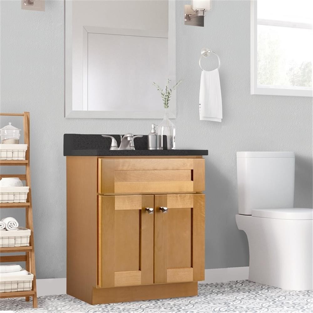 Brookings Wood Vanity w/o Top-Modern Birch 24in.x18in.