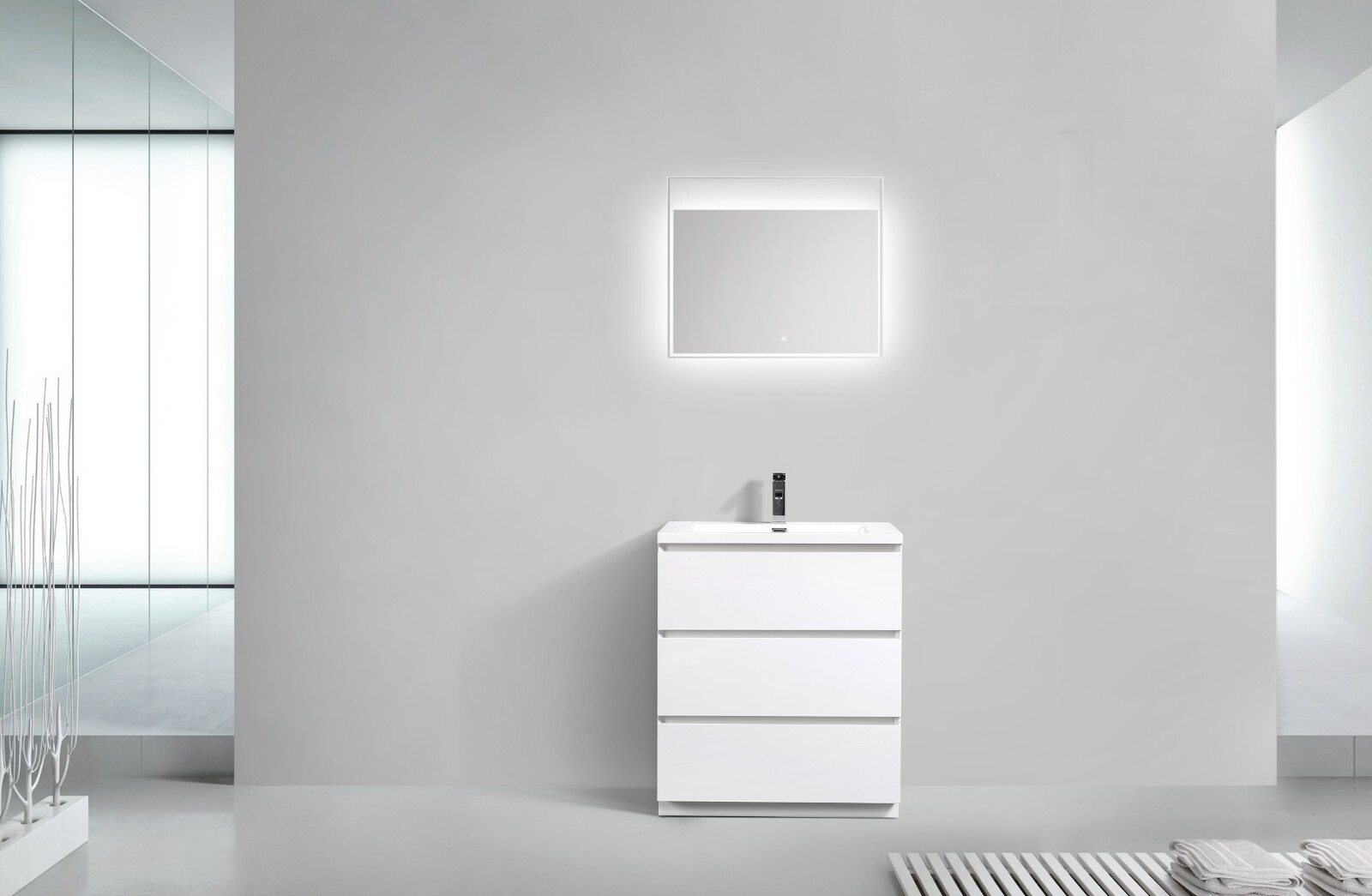 ANGELES 30″ FREESTANDING BATH VANITY WITH SINGLE REINFORCED ACRYLIC SINK