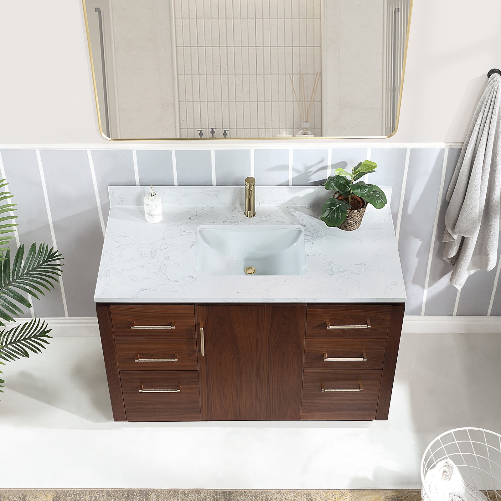 Miseno MV-NM-705748 San 48″ – Natural Walnut / White Grain