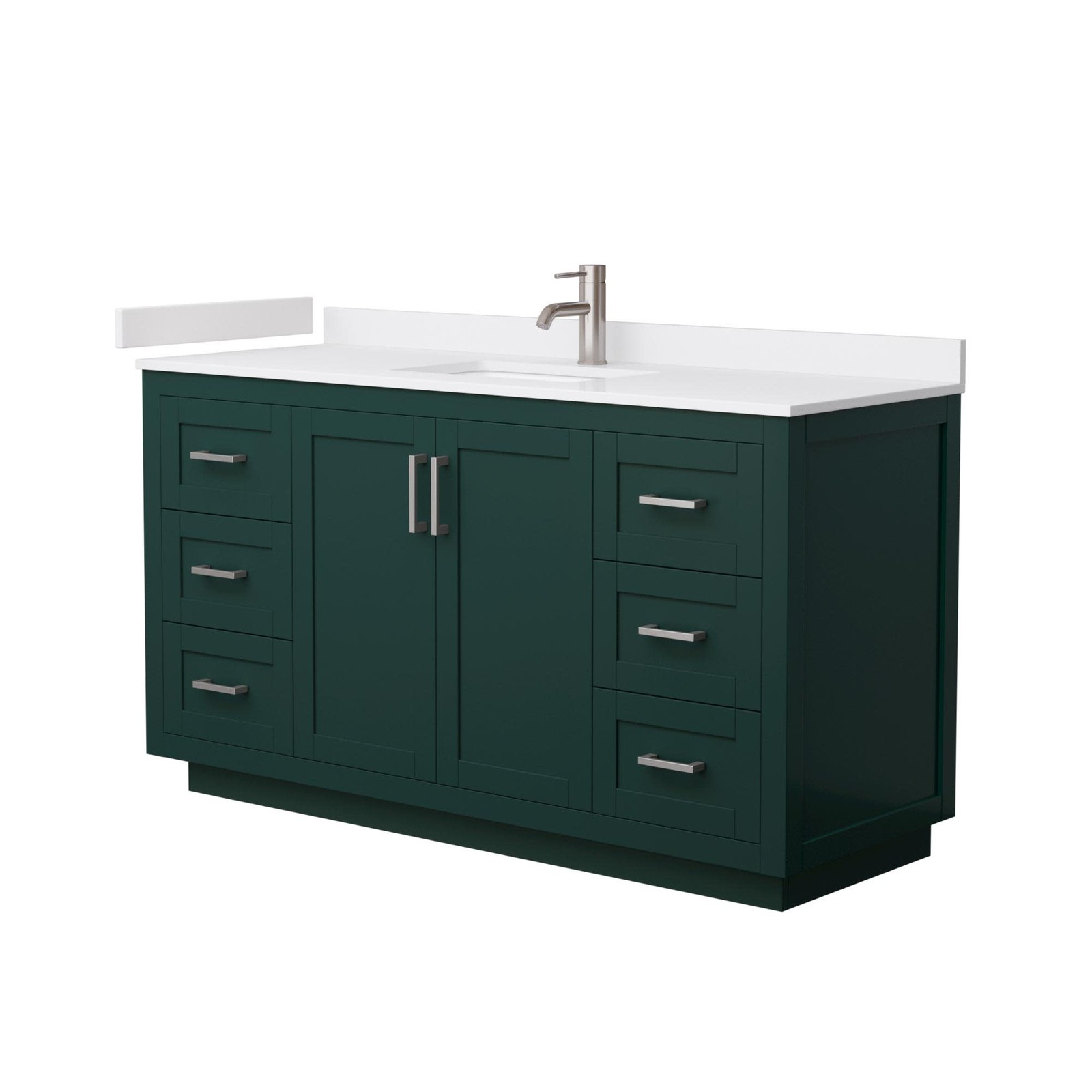 Wyndham Collection WCF2929-60S-VCA-MXX Miranda 60″ – Green / Carrara Cultured