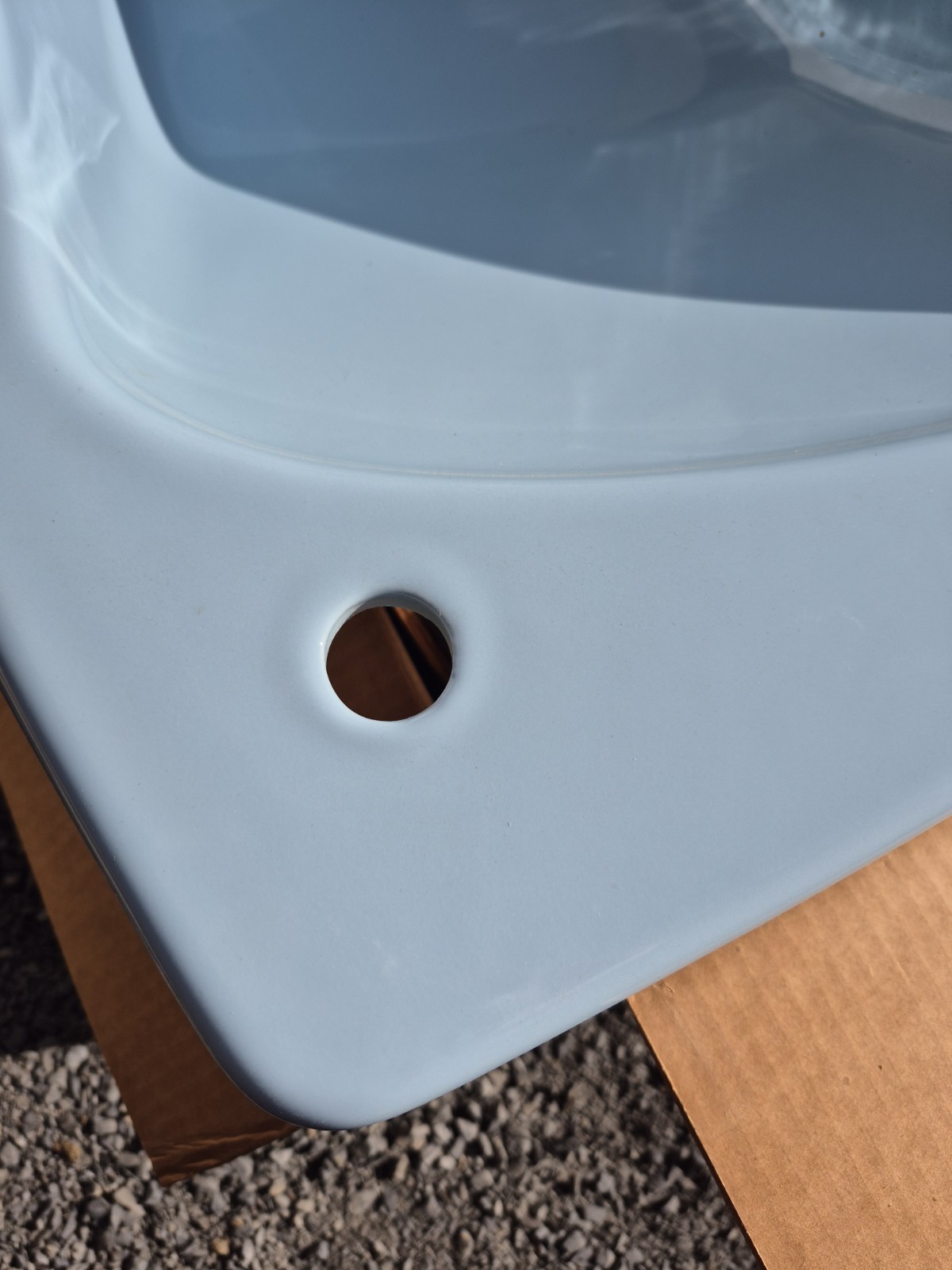 NEW Kohler K-2170 Lady Vanity 28″ Bathroom Sink, SIDE SPRAY HOLE, Cerulean Blue