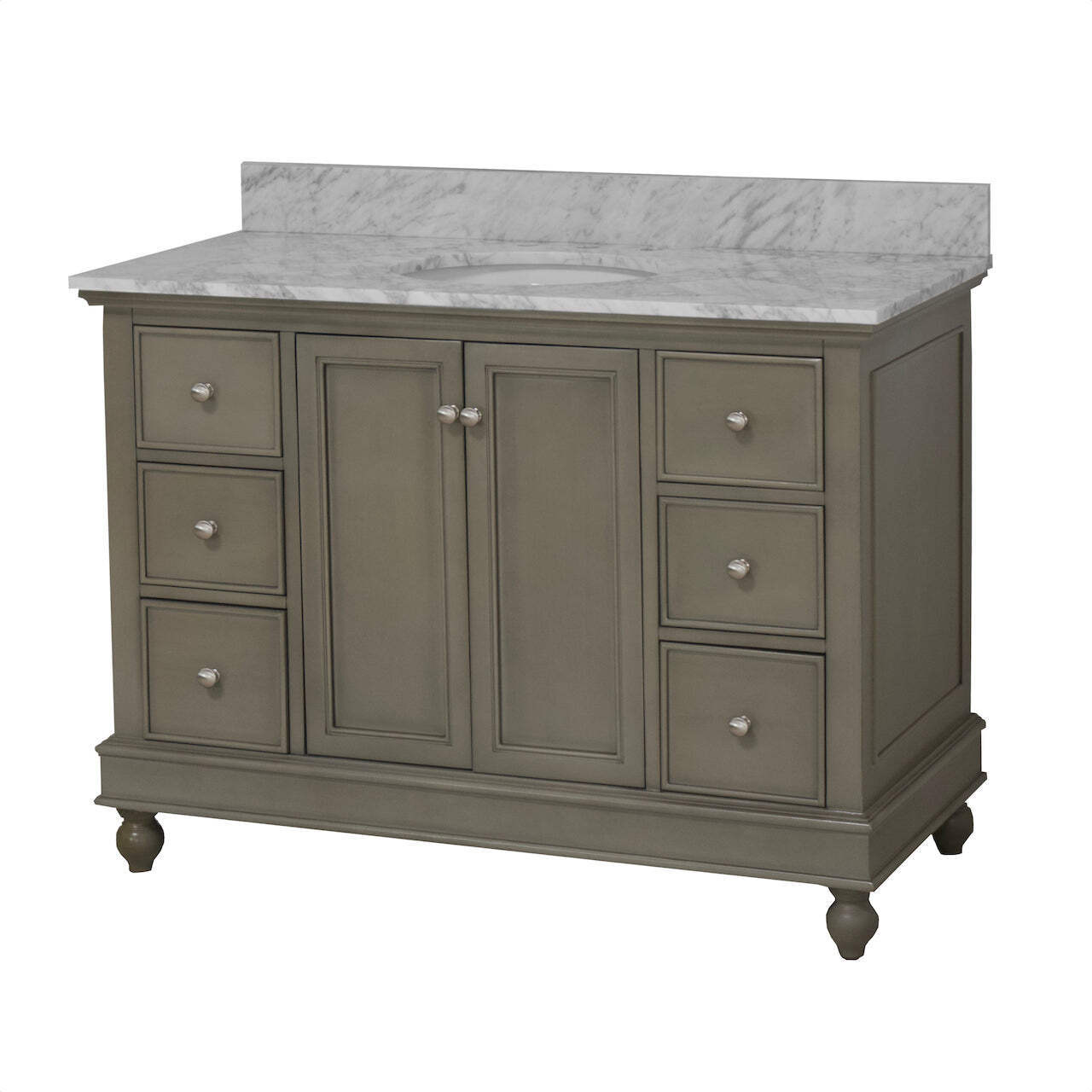 Bella 48-inch Vanity with Carrara Marble Top