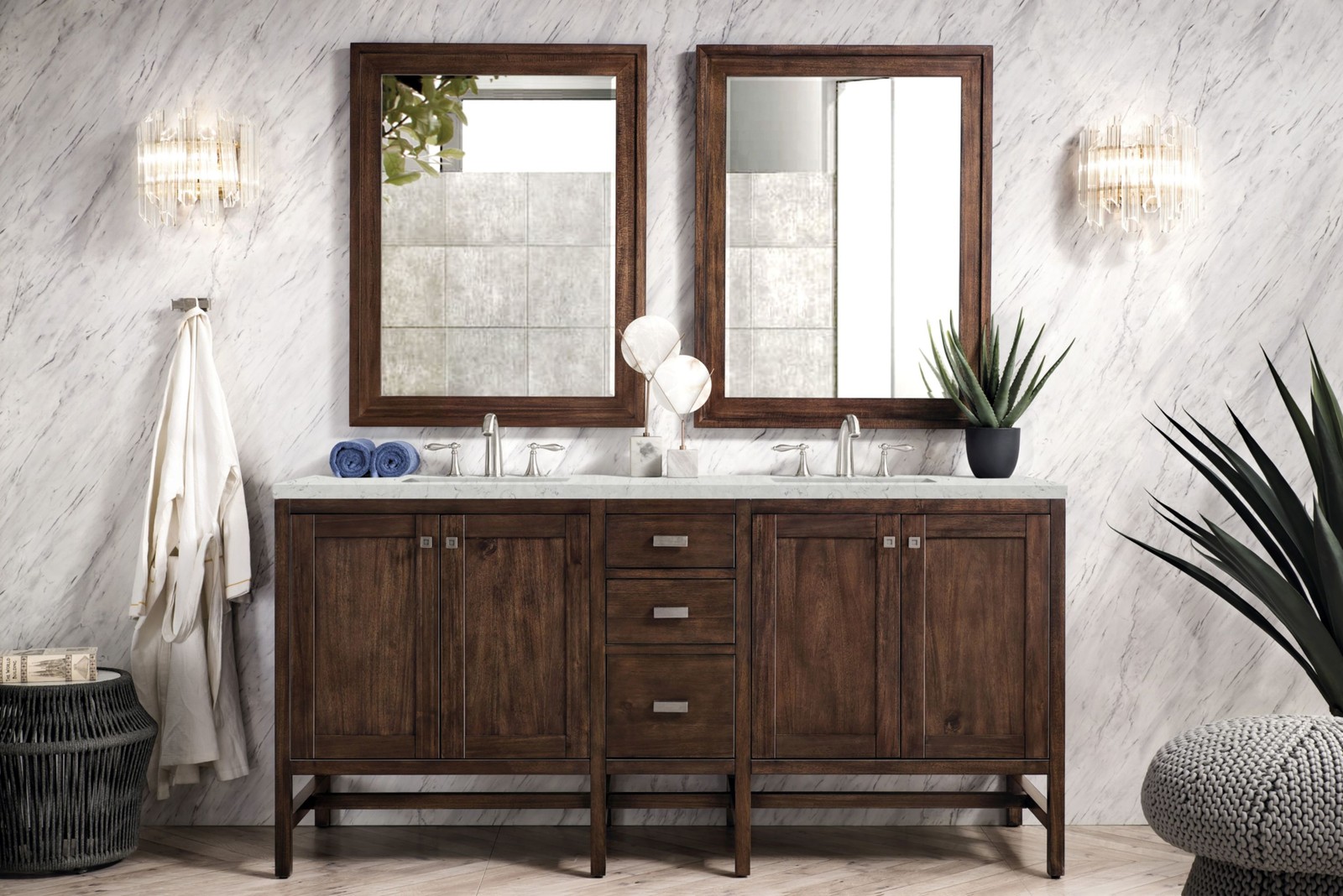 James Martin Vanities E444-V72-3EJP Addison 72″ – White