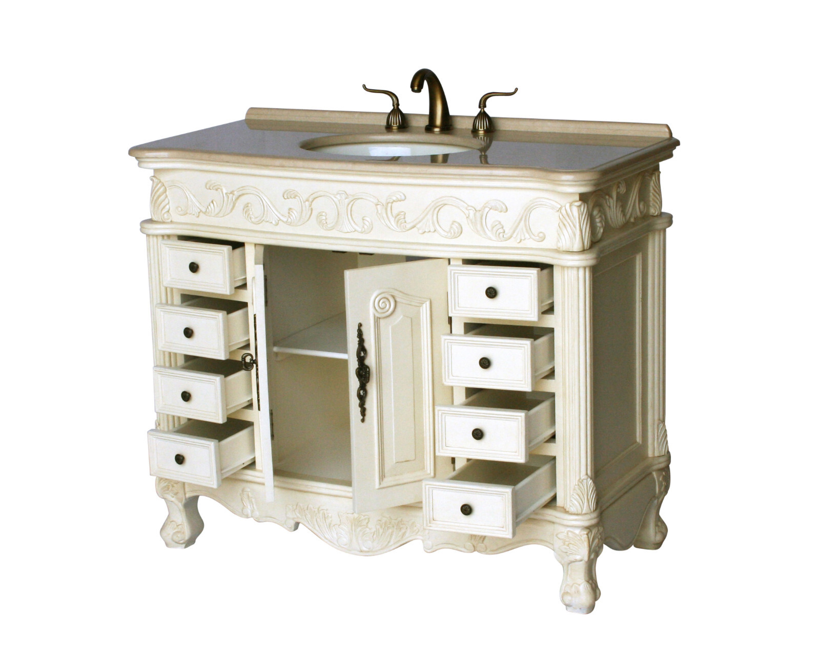 42-Inch Antique Style Single Sink Bathroom Vanity Model 3169-42 261