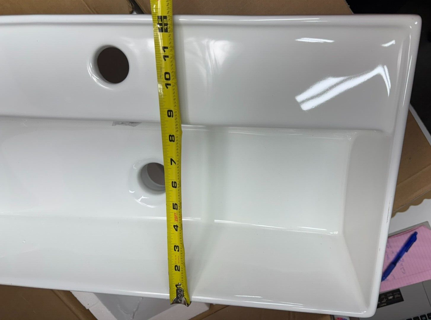 21.6″ x 12.5 Bathroom Vanity Sink Top Only, Bright White