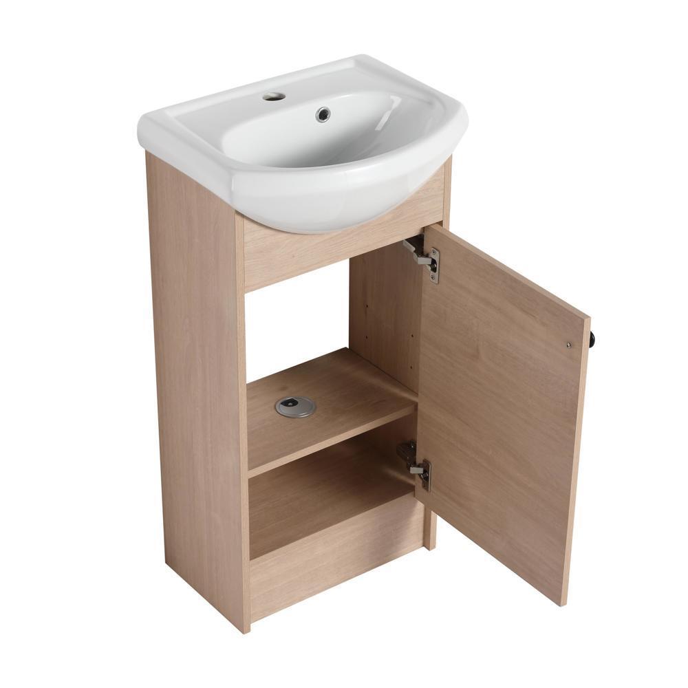 Sturdy and Durable Freestanding 18 Inch Bathroom Vanity