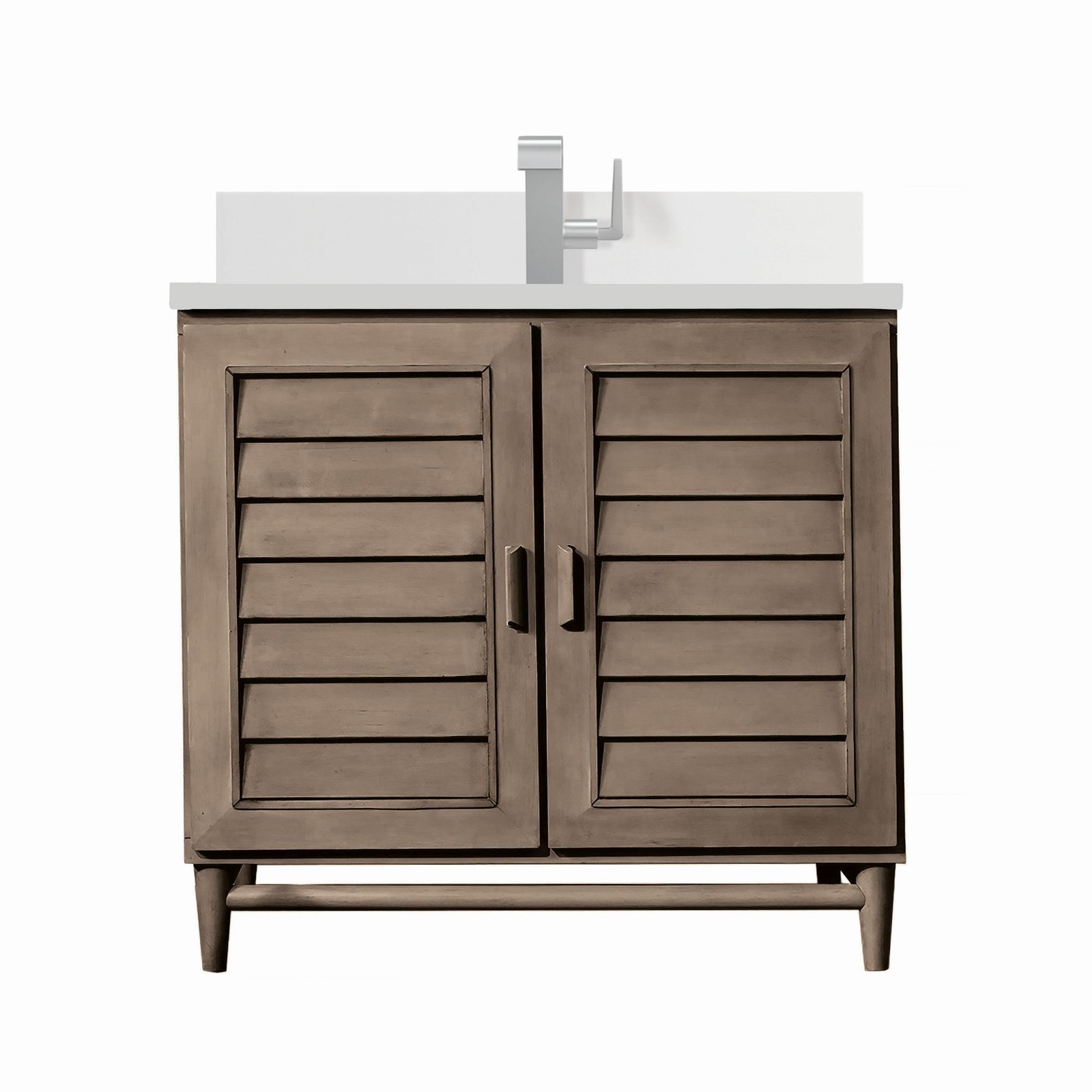 James Martin Vanities 620-V36-1WZ Portland 36″ Single Basin Wood – Wood