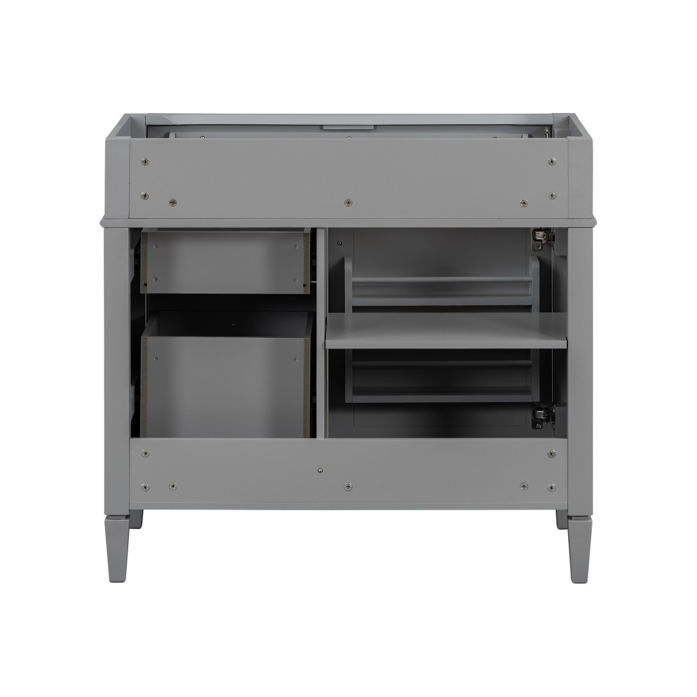 Bathroom Vanity without Top Sink W 2 Drawers and a Tip-out Drawer