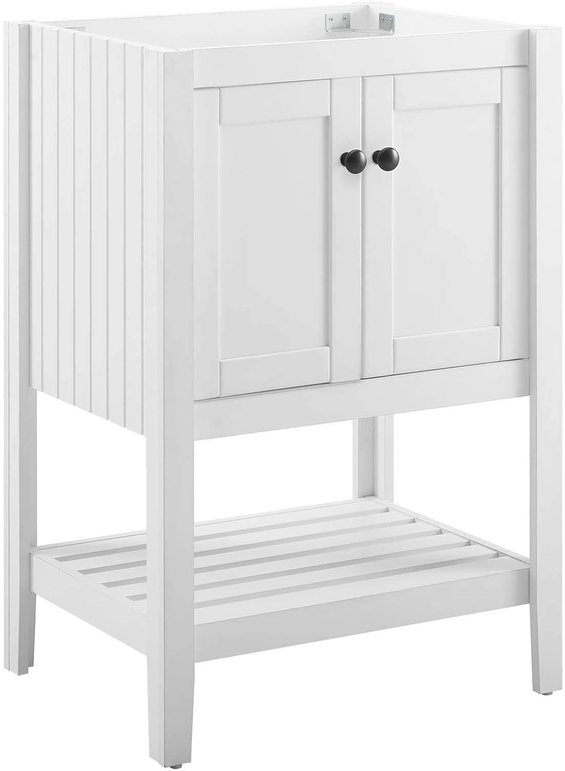Elegant 23″ White Bathroom Vanity Cabinet – Sink Basin Not Included