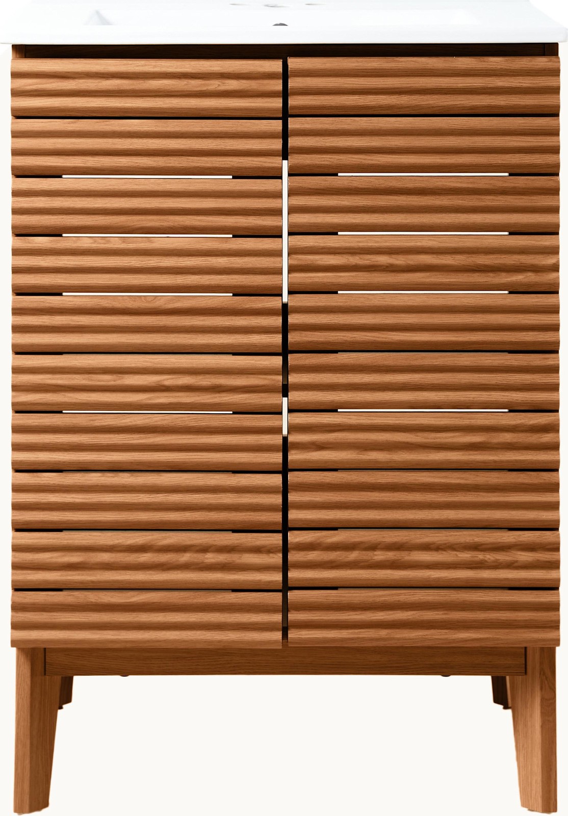 JONATHAN Y Lighting VAN1005 Calandre 24″ Single – Wood