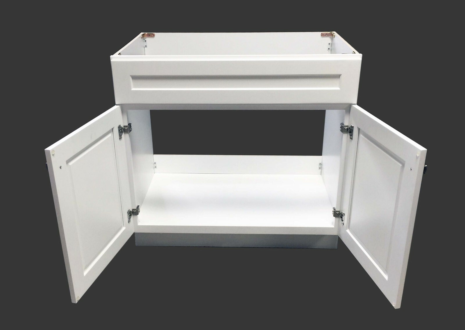 White Shaker Bathroom Vanity Base Cabinet 30″w x 21″d x 34.5″h WS-V3021