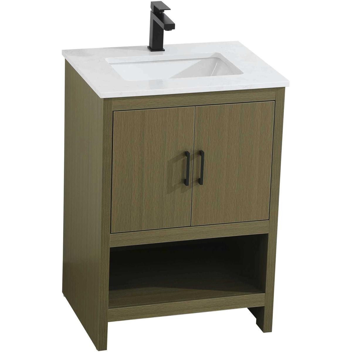 Elegant Lighting VF25224MCB Ira Vanity Chestnut Brown