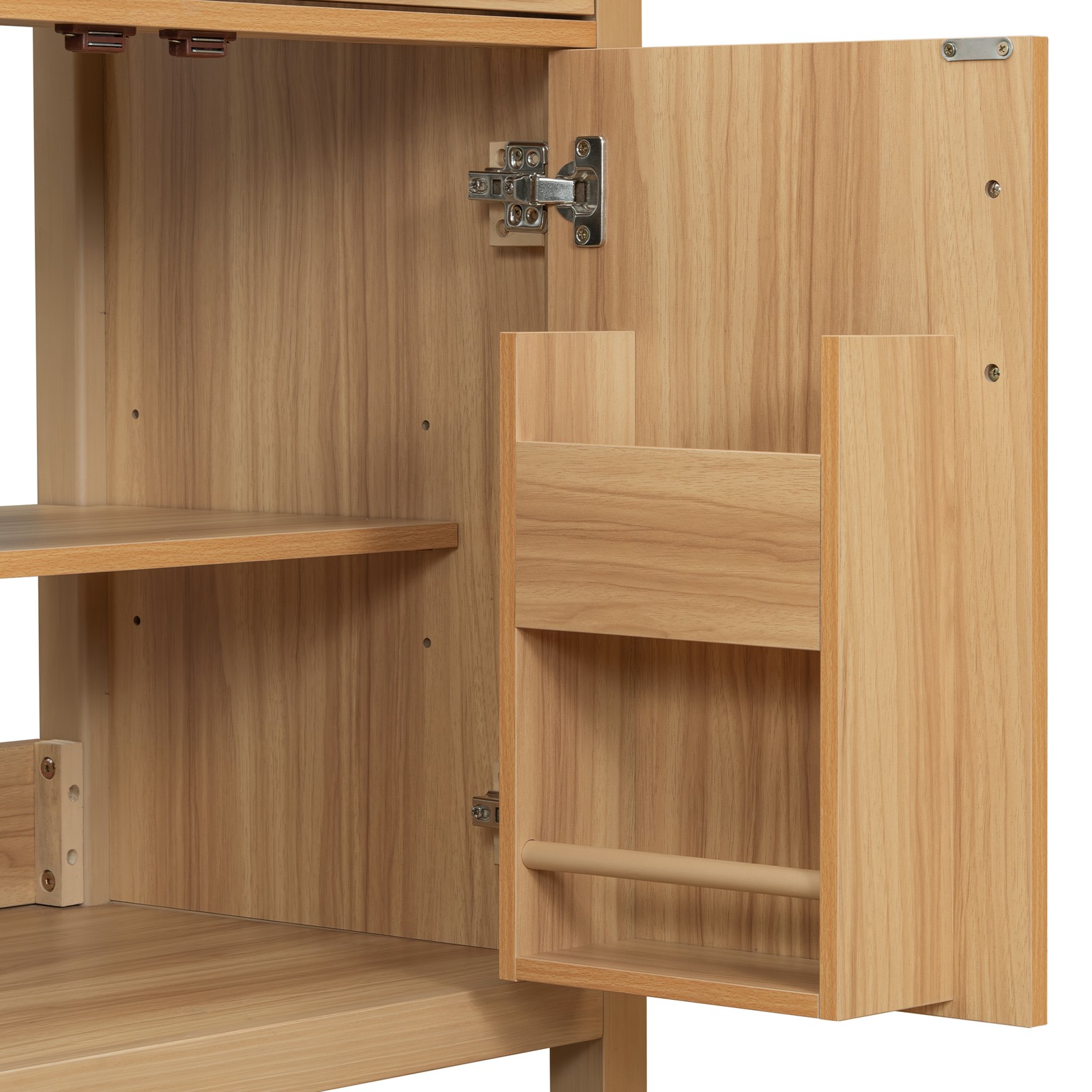60″ Wood Bathroom Vanity with Solid Wood Frame, 4 Soft Close Doors,2 Flip Drawer