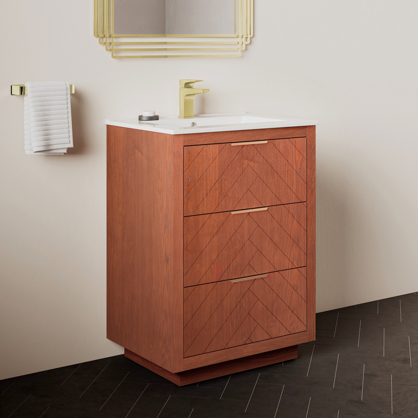 Swiss Madison SM-BV372 Daxton 24″ Freestanding Bathroom Vanity in – Wood