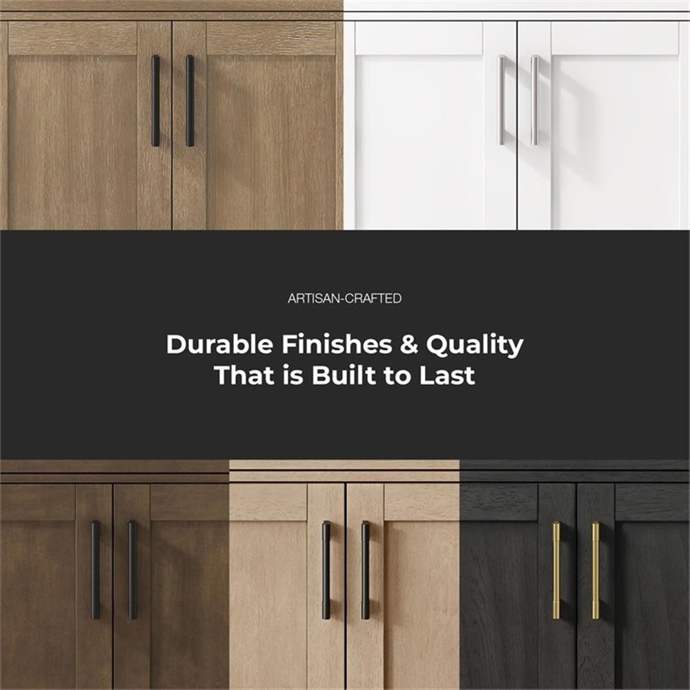 Pemberly Row 30″ Bathroom Vanity in Sahara Birch with White Countertop