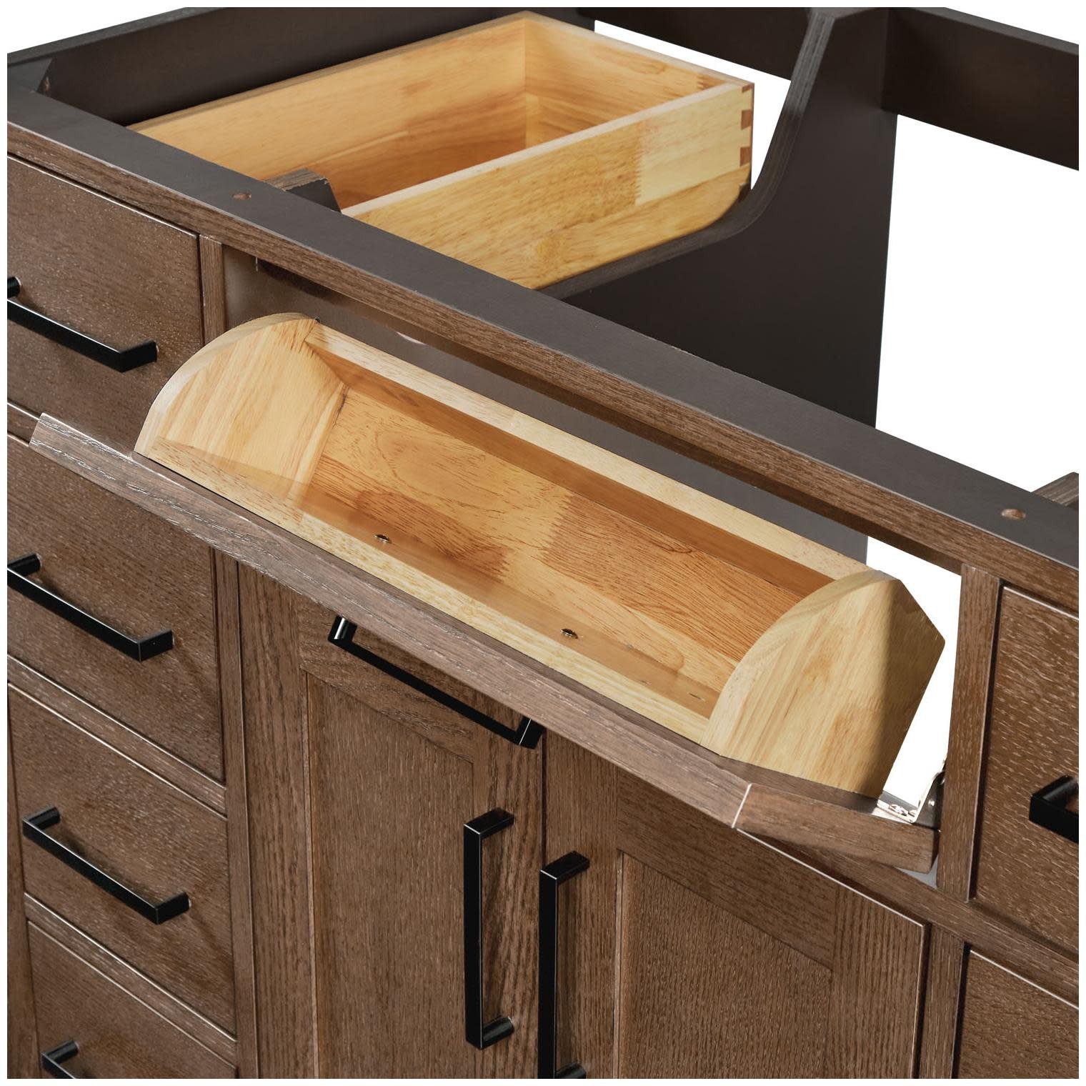 Ariel T042S-BC Hepburn 42″ Single – Oak / Matte Black Hardware