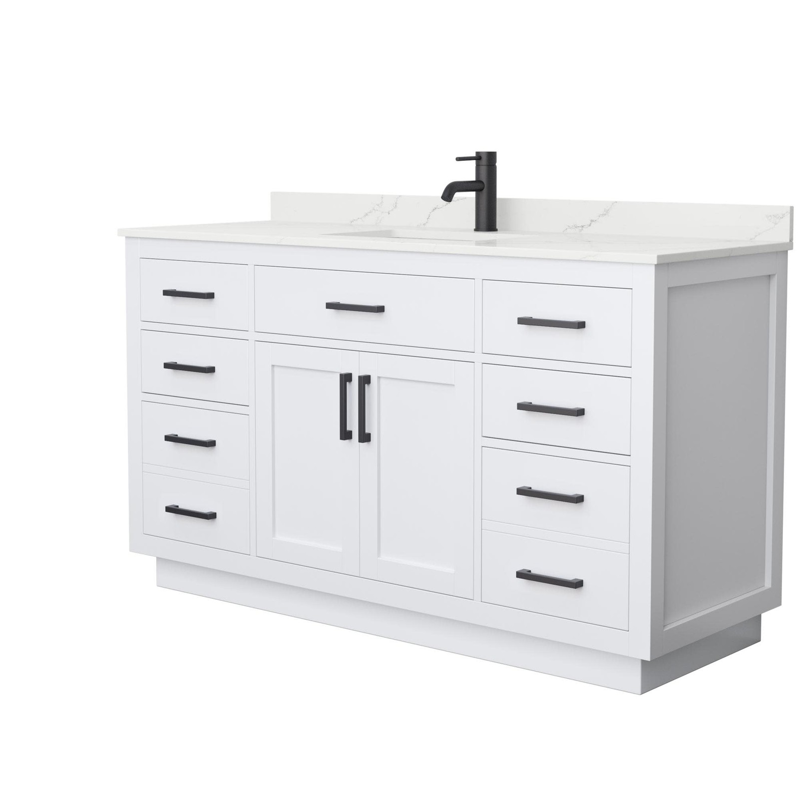 Wyndham Collection WCG262660S-QTZ-UNSMXX Beckett TK 60″ – Dark Blue / White