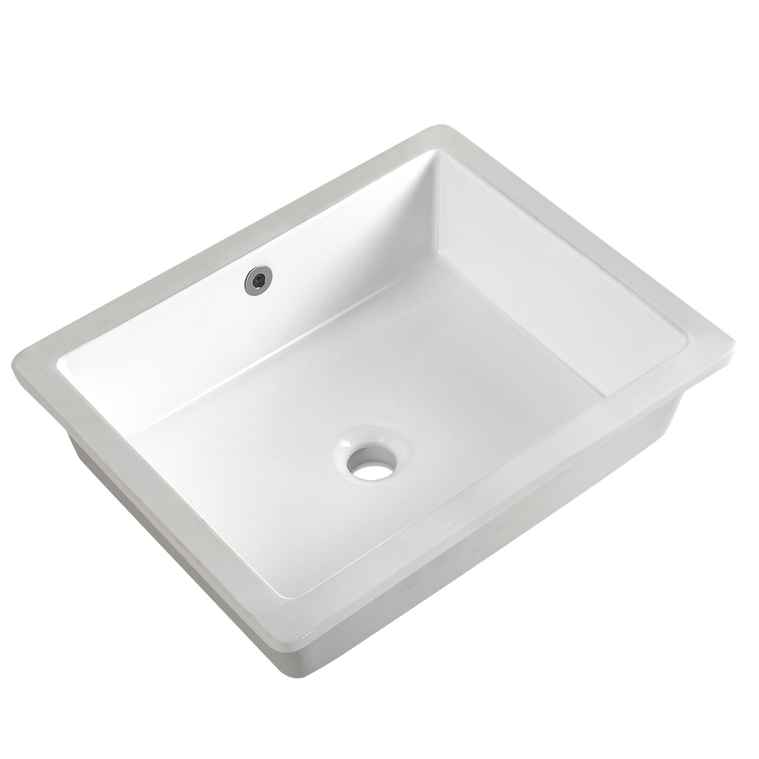 20 Inch Undermount Bathroom Sink Rectangle Undermount Sink White Ceramic Under–