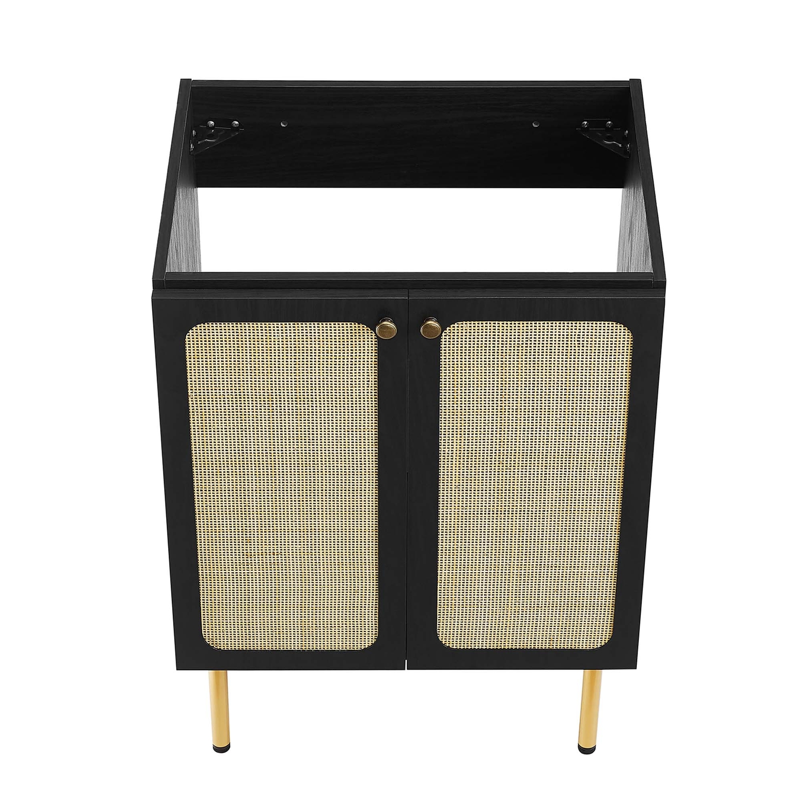 Modway Chaucer 24” Bathroom Vanity Cabinet in Black (Sink Basin Not Included)