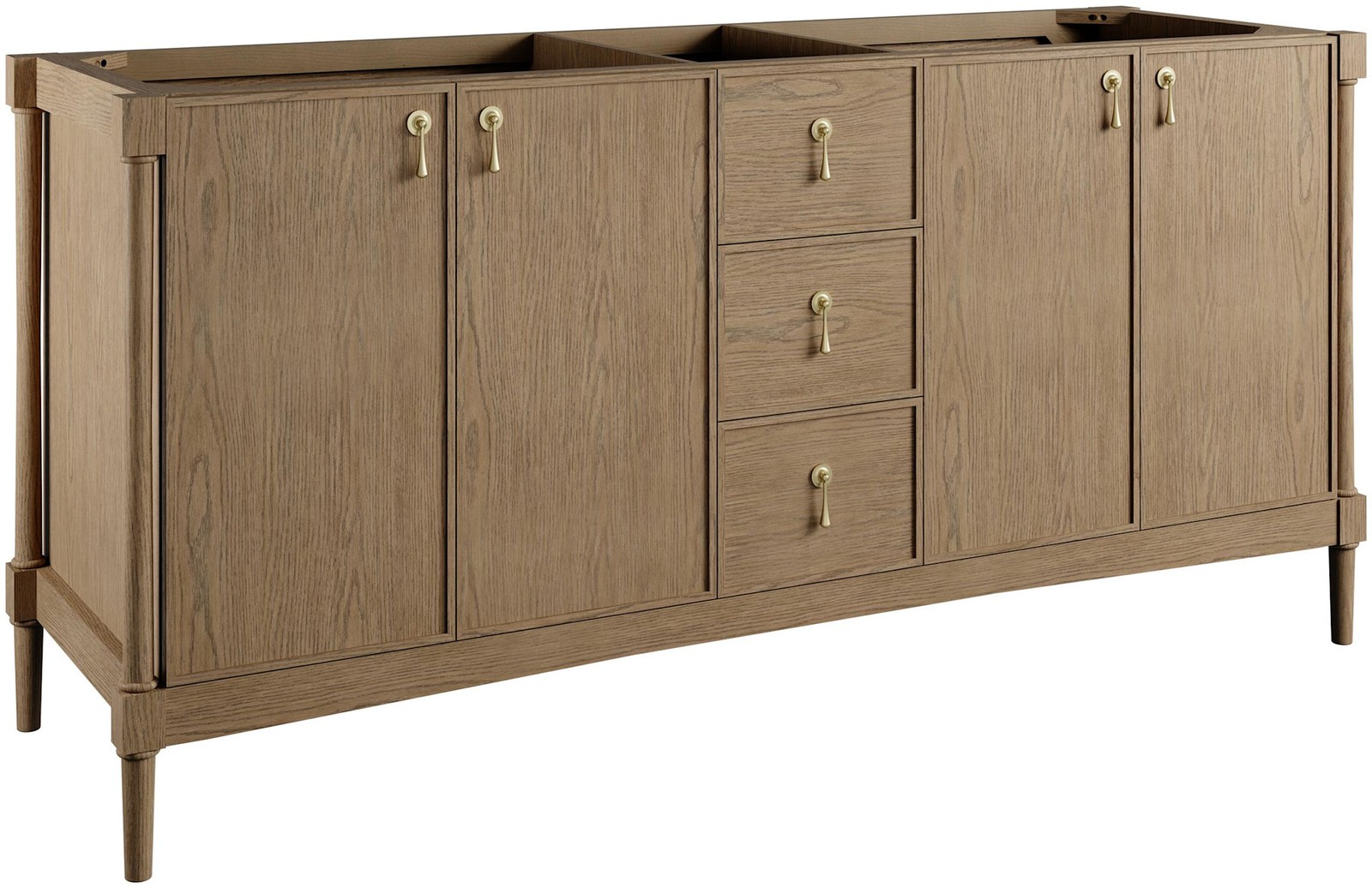 James Martin Vanities D680-V72-3CSP Kinnsden 72″ – Sable Oak