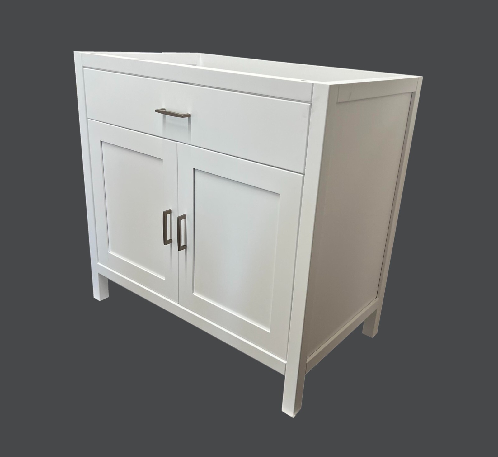 30″ White Shaker Single-sink Bathroom Vanity Base Cabinet NE-V3021-WH