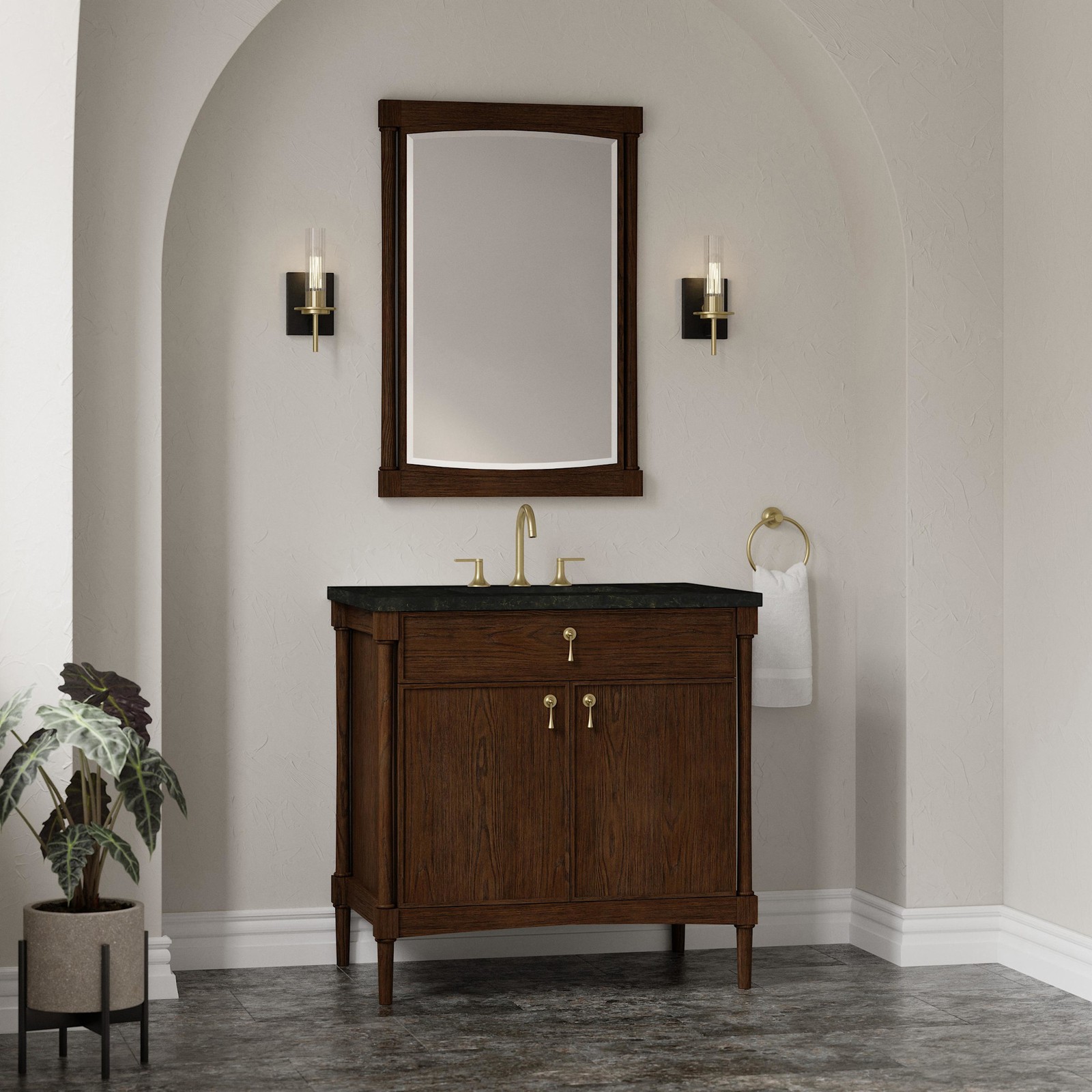 James Martin Vanities D680-V36-3PHT Kinnsden 36″ – Sable Oak