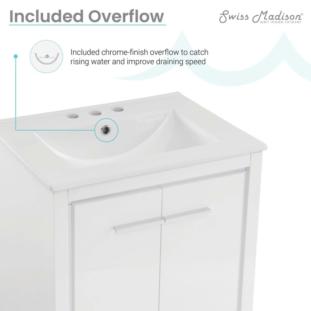 Swiss Madison SM-BV730-3 Virage 24″ – White