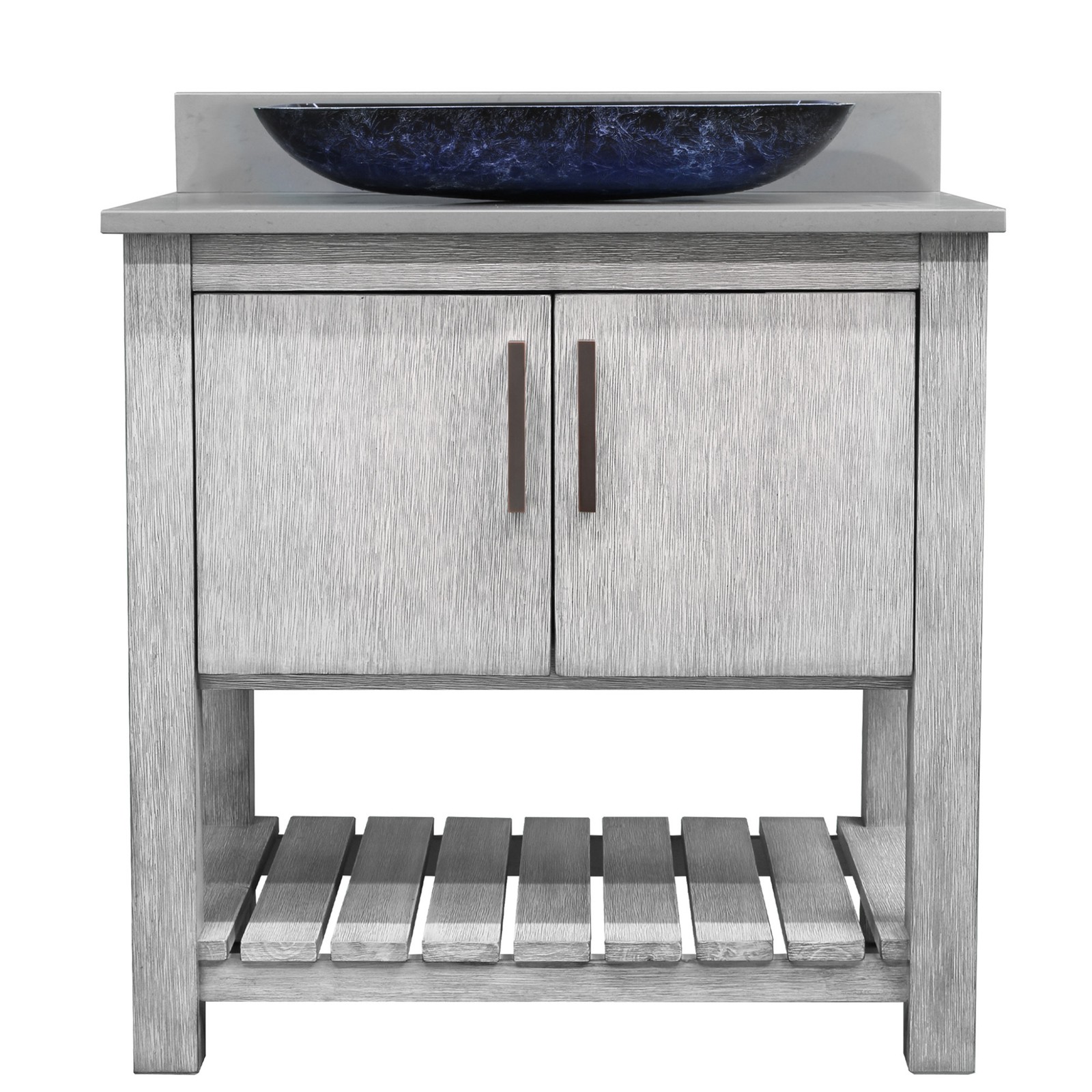 Miseno MV-30SG-NOBV-280-19034-MIR 30″ – Stonewash Grey / Storm Grey Top / Matte