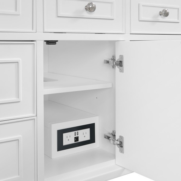48″ James Martin Lorelai 424-V48-BW-3CSP Vanity Cabinet Charcoal Soapstone Top