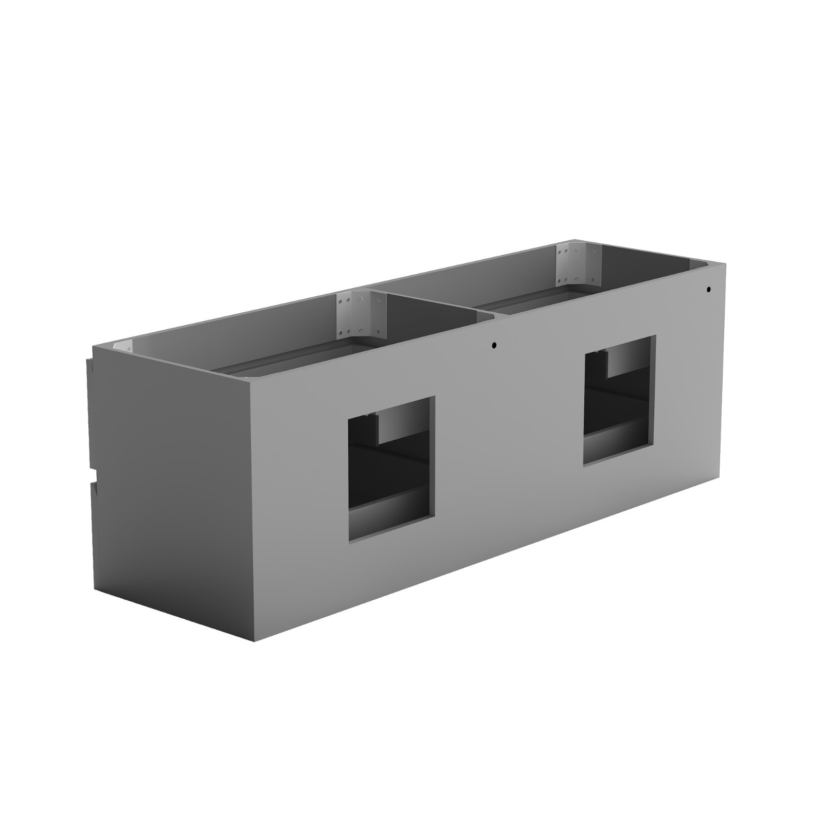59” PVC Wall Mounted Floating Bathroom Vanity only base