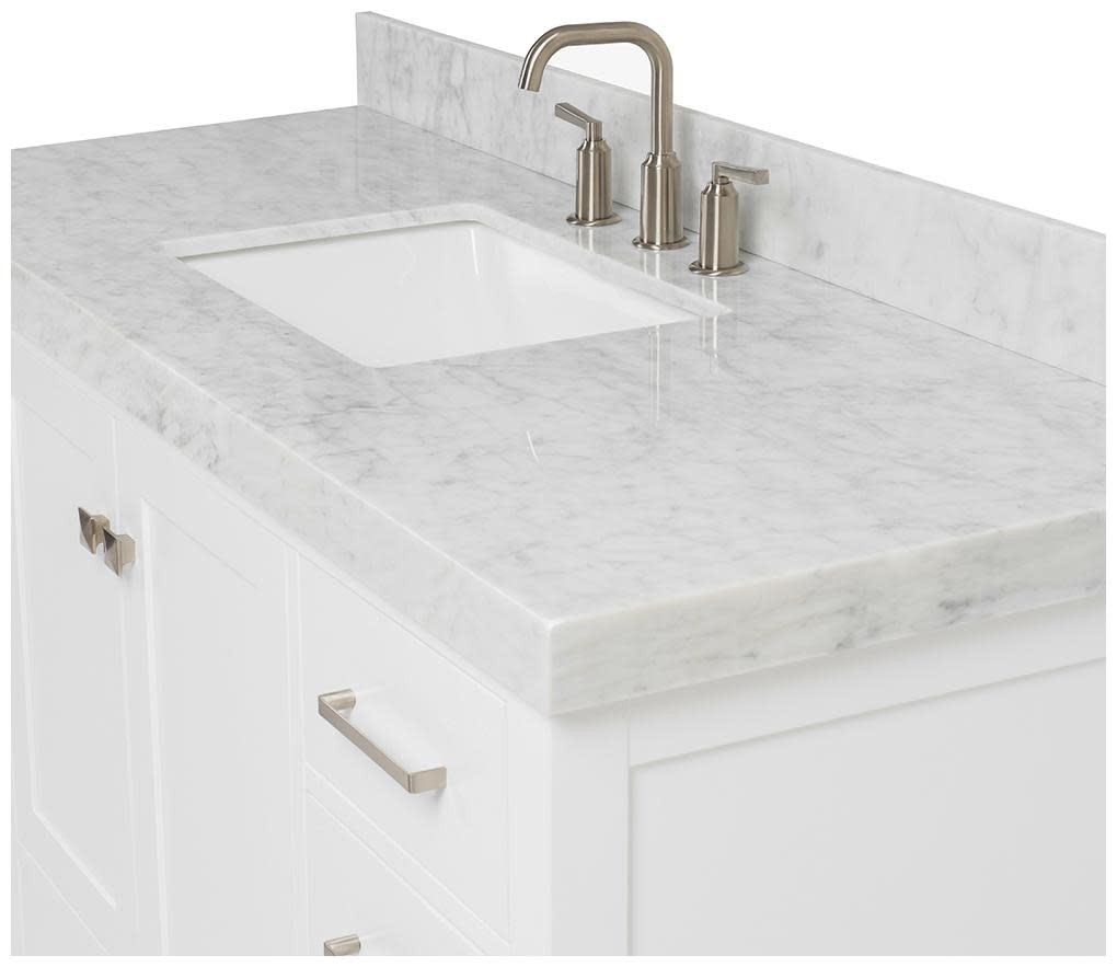 Ariel A054SCW5RVO Cambridge 55″ – Grey / Italian Carrara Marble Top / Brushed